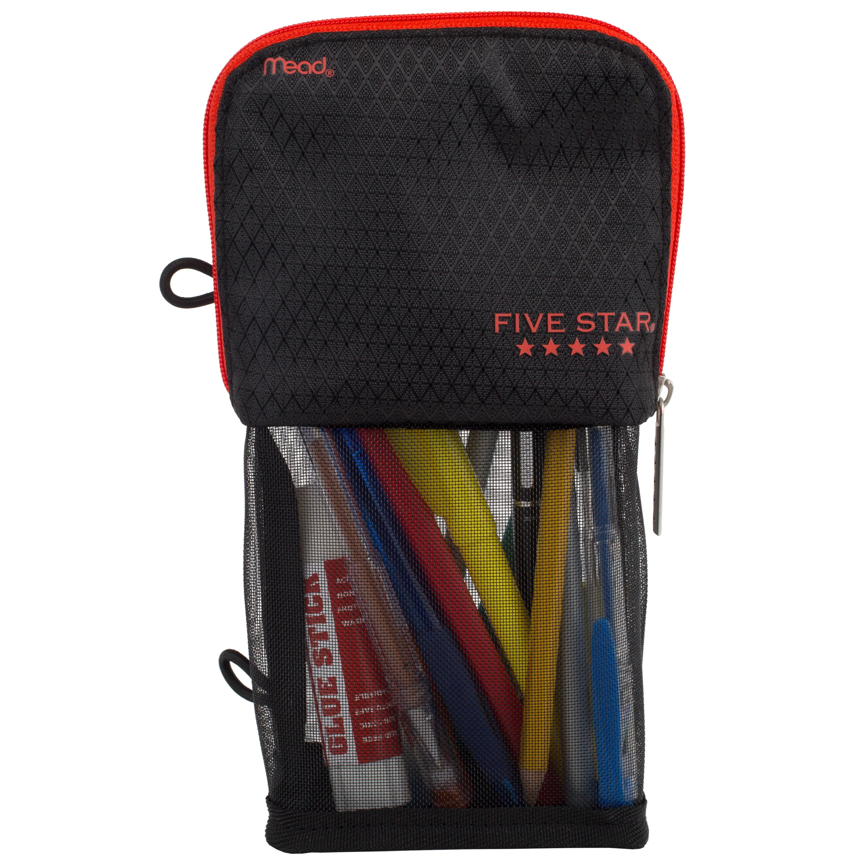 Five Star Clip N Store Pencil Pouch 9 12 x 9 12 Assorted - Office Depot