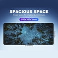 thumbnail image 5 of Large Extended Gaming Mouse Pad 31.5" x 11.8" - Non-Slip Starry Night Forest Desk Mat, Waterproof Keyboard Mousepad with Stitched Edges for Home Office & Gamer Setup., 5 of 7