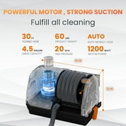 Giraffe Tools Wet Dry Vacuum Cleaner with 30FT Retractable Hose--Remote Control