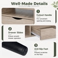 thumbnail image 6 of Rectangle Coffee Table with Drawer & Storage Shelf, Modern Center Table for Living Room,Natural, 6 of 8
