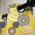 thumbnail image 3 of Ambesonne Geometric Grommet Curtain, Psychedelic Rings, 50" x 96", Mustard, 3 of 6
