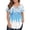 Sky Blue, variant on TQWQT Women's Plus Size Tops 4x-5x Summer V Neck Criss Cross Shirts Floral Graphic T-Shirt Short Sleeve Tee Shirt Tops Loose Fit Casual Tunic Tops Black XL
