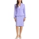 thumbnail image 1 of INSPIRE CHIC Conjuntos de Falda para Mujeres Traje Blazer Sin Cuello y Faldas Lápiz 2 Piezas Conjuntos Chic M Lila Claro, 1 of 6