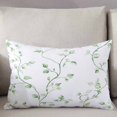 thumbnail image 3 of Sage Green Leaves Throw Pillow Cover 20 x 26 Inch Decorative Pillow Cover Spring Watercolor Botanical Branches Lumbar Pillowcase Seasonal Rectangle Cushion Case for Couch Sofa Bed Living Room, 3 of 7