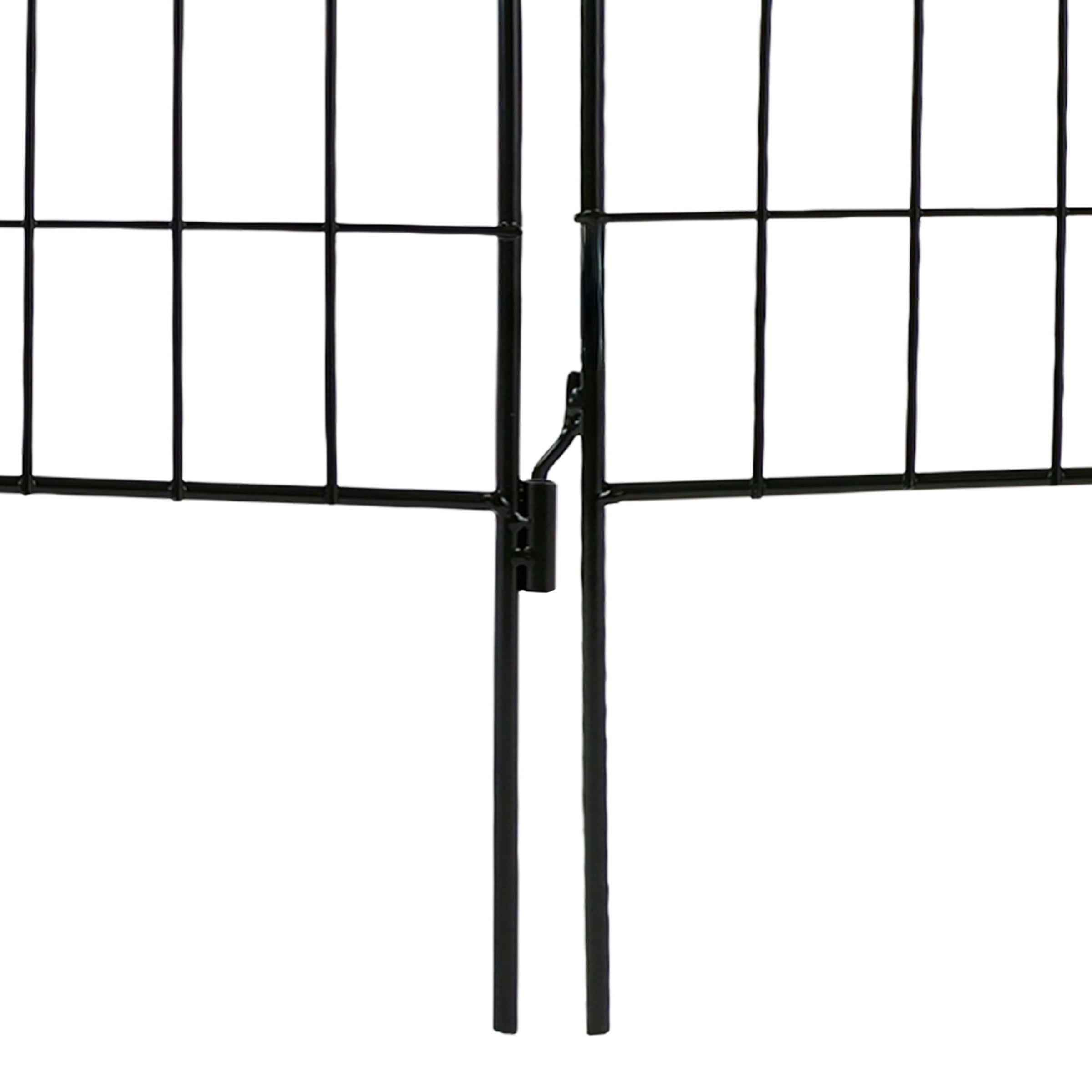 Expert Gardener 19in H x 18in W Black Steel Garden Border with Oval