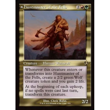 MtG Innistrad Remastered Rare Huntmaster of the Fells // Ravager of the Fells (Classic Frame) #470