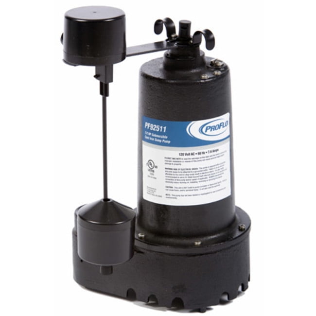 Proflo Pf92511 1/2 Hp Cast Iron Sump Pump