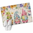 thumbnail image 6 of Easter Eggs Bathroom Rug Washable 2x3 Entryway Rug Non Slip Cute Gnomes Flowers Butterflies Botanical Beige Front Door Mat Low Pile Indoor Doormat Throw Floor Carpet for Kitchen Bedroom Entrance, 6 of 8