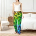thumbnail image 6 of Lsque Rainbow Butterflies Print Women's Pajama Pants, Lounge Pant - Comfortable Home Wear,Elastic Waistband, Stylish Design-Large, 6 of 9