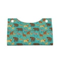 thumbnail image 4 of Lsque Cute Animals Printed Long Tissue Box Cover Holder, Facial Paper Organizer Dispenser,Triangle with Bottom Belt, PVC Leather Decorative Organizer, 4 of 9