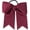 Burgundy, variant on Motique Accessories White Jumbo Hair Bow Pony with Tails for Adult Females and Girls