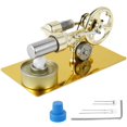 thumbnail image 2 of Sterling Engine Model Electricity Generator Physics Science Lab Teaching Tool Stainless Steel Power Generator Model Assemble Sterling Engine Model Kit for Kids Science Education, 2 of 6