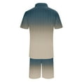 thumbnail image 3 of toraway Costume Homme Coupe Régulière 54 Automne Mode Homme Costume Imprimé Dégradé Rayé L, 3 of 4