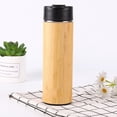 thumbnail image 5 of JINGT Natural Wood Travel Mug Stainless Steel Tea infuser Hot Or Cold Drinks, 5 of 5