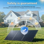 LVYUAN 300W Solar Panel Foldable Solar Panel Charger with Adjustable Kickstands Portable Waterproof IP67 24.5% High Efficiency for RV, Camping, Home, Outdoor, Power Station, off Grid