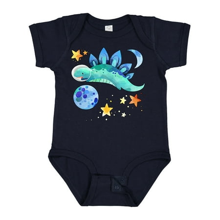 

Inktastic Stegosaurus Space Dinosaur with Stars and Planet Gift Baby Boy or Baby Girl Bodysuit