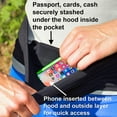 thumbnail image 4 of Running Bag, Travel Belt, Workout Waist Pack , Money, Passport, And Other Valuable Items(black,m), 4 of 5
