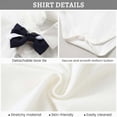 thumbnail image 5 of 0-3 Months Infant Newborn Baby Boys 3-Piece Dress Suit Set,Long Sleeve Romper Vest Bowtie Formal Pants Outfit For School Wedding Party Toddler Fall Winter Clothes,Blue, 5 of 6