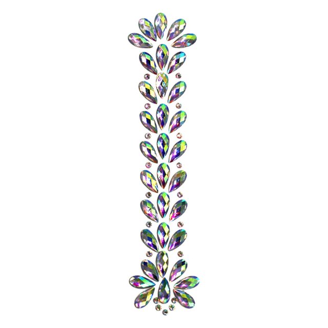 Pegatinas de cristal para mujer, decoración DIY con purpurina para carnaval, noche loca 1 color
