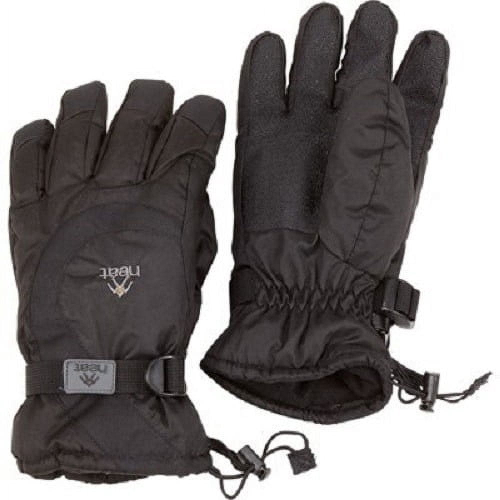 Gordini KIDS Junior Heat Waterproof Gauntlet Ski Winter Gloves Black, S-XL