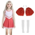 thumbnail image 5 of NAFUU Girls Fall 2Pcs Outfits Halloween Children Cheerleading Team Outfits Set Stage Performance Competition Carnival Party Set Fashion Outfit 7-8 Years, 5 of 5