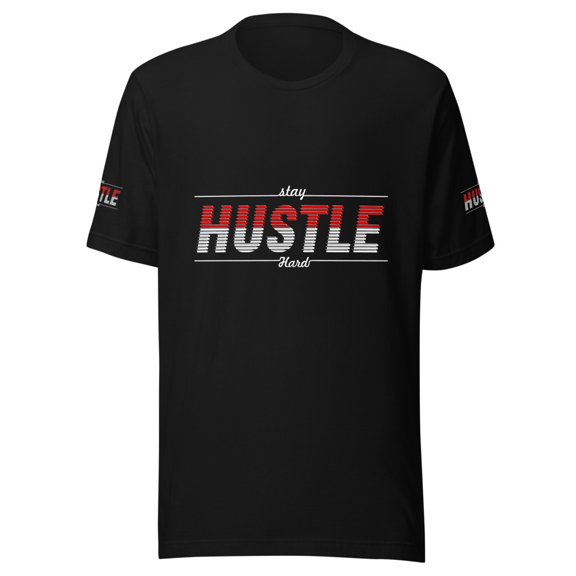 Hustle Hard Unisex t-shirt (Black, S)