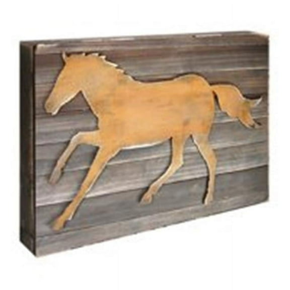Designocracy 98152-08 Horse Art on Board Wall Decor