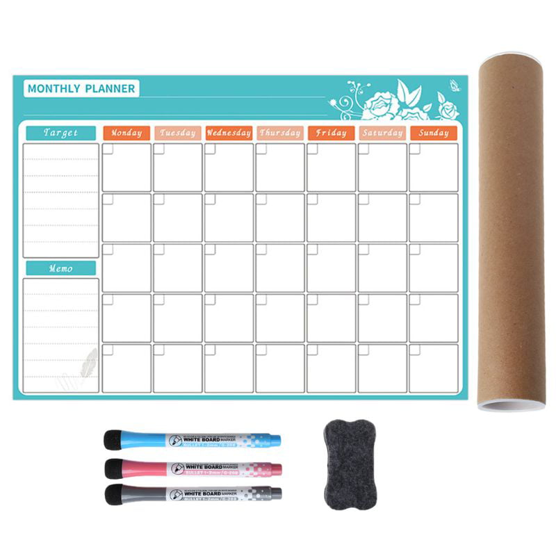 A3 Monthly Planner Magnetic Whiteboard Fridge Magnet Drawing Message Boards Memo 