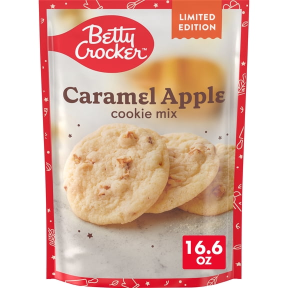 Betty Crocker Limited Edition Caramel Apple Cookies, Cookie Mix, 16.6 oz