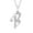 B, variant on K-KED Moissanite Necklace for Women A-Z Initial Letter Pendant 925 Sterling Silver