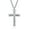 STN248ST, variant on Men's Titanium Steel Two-tone Inlaid Cross Pendant