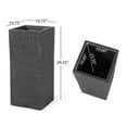 thumbnail image 6 of Noble House 11" x 11" x 24" Square Gray Concrete Plant Planter, 6 of 6