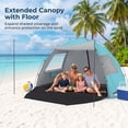 thumbnail image 2 of ELLEGNT Pop‑Up Beach Tent – 5‑6 Person Canopy Sun Shelter, UPF50+ Protection, Blue, 2 of 8
