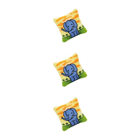 Minnieouse DIY Hook Set Throw Pillow Covers Craft para bordado Alfombra Elefante Type1 NO1