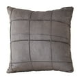 thumbnail image 2 of AuroraX Decorative Throw Pillow Covers Plush Brushed 18x18 Inch Dark Gray Pillow Covers Indoor Art Deco Hypoallergenic Soft Lines Cushion Cases Livingroom,Room Decor, 2 of 6