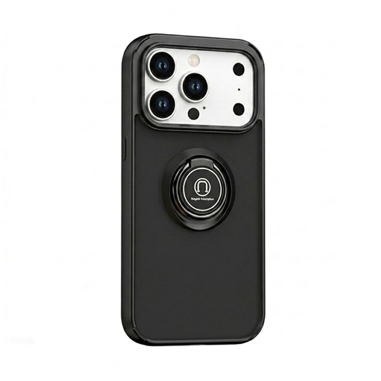 Strong Matte Ring Case for iPhone 17 Pro Max- Black