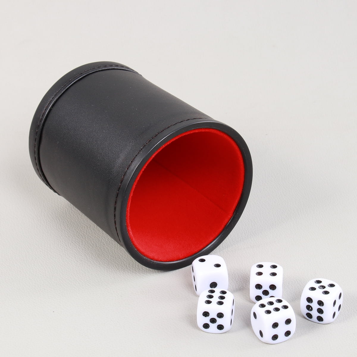 Details about   Asian Home Thy Collectibles Dice Cup with 5 Dices PU Leather Professional... 