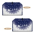 thumbnail image 6 of FOR U DESIGNS Reindeer Snowflake Pattern Microwave Oven Dust Cover Stain Resistant Lid for Air Fryer Toaster Oven Dust-Proof Kitchen Appliance Covers Christmas Decor, 18.25 x 14.5 x 11 inches-S, 6 of 8