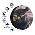 thumbnail image 4 of Naloa Sunset Cliff Dinosaur PVC Leather Spare Tire Wheel Cover for Car Truck SUV Camper Trailer Universal Fit many size16 inch, 4 of 6