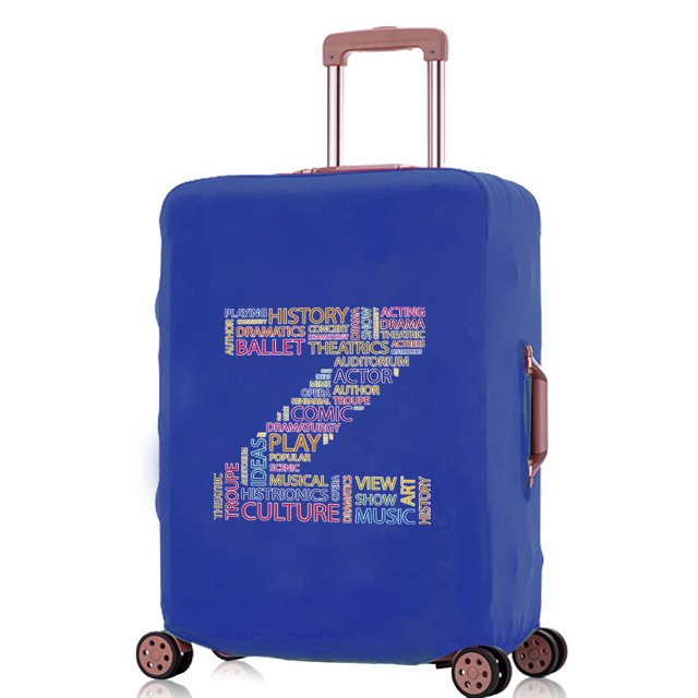 2024 Luggage Covers Travel Accessories Suitcase Cover Protector Reusable Washable 18-32inch Text Letter Printed Pattern Series 8text Z S