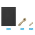 thumbnail image 3 of Uxcell Paper Photo Frame, Cardboard Picture Frames with Clips & Strings, DIY Photo Hanging Display for Home Office Decor Black 6 x 5, 3 of 7