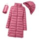 thumbnail image 5 of Parkas de manga larga para mujer, con sombrero desmontable, ligeras y largas, ligeras y ajustadas, de talla grande, de manga larga, de poliéster., 5 of 6