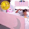 Premium Bed Rail for Toddlers, 54" Extra Long Pink by Cosie Covers