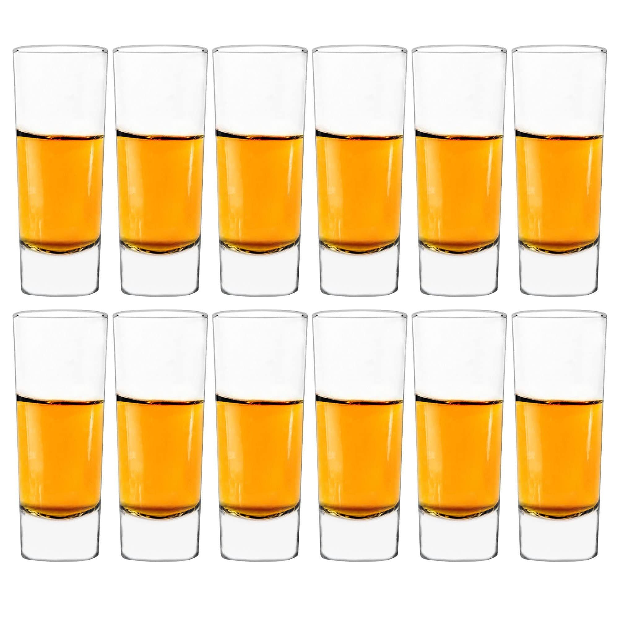 Vikko 1.9 Ounce Shot Glasses, Set of 12 Small Liquor and Spirit Glasses,  Durable Tequila Bar Glasses For Alcohol and Espresso Shots, 12 Piece Mini  Shooter Glass Set (Chile) 