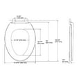 thumbnail image 4 of Kohler Brevia Elongated Toilet Seat With Quick-Release Hinges, White, 4 of 13