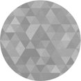 thumbnail image 1 of Ahgly Company Indoor Round Patterned Silver Gray Area Rugs, 6' Round, 1 of 6