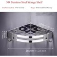 thumbnail image 4 of CATPAN Stainless Steel Bathroom Caddy Storage Organizer Wall Mounted Kitchen Corner Shelf, 4 of 15