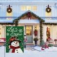 thumbnail image 4 of SM-XLHN Let It Snow Snowman Snowflake Christmas Garden Flag 12x18 Inch Double Sided, Blue Winter Farmhouse Yard Outdoor Decorative Flag, 4 of 6