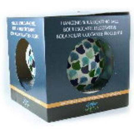 CLAMSHELL MOSAIC Hanging Solar Gazing Ball by Evergreen