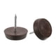 thumbnail image 1 of Uxcell deslizadores de muebles con clavos, paquete de 25, pies de muebles de plástico de 19 mm, marrón, 25, 1 of 5